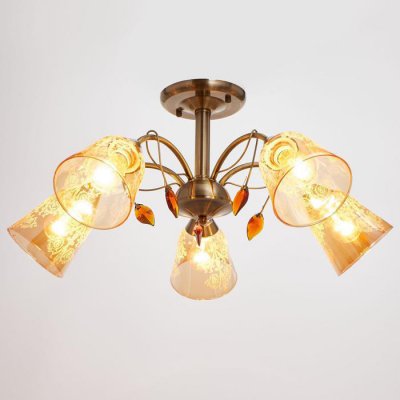 Люстра 673152/5 E27 40Вт бронза 66х66х30,5 см