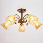 Люстра 673152/5 E27 40Вт бронза 66х66х30,5 см