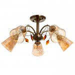 Люстра 673152/5 E27 40Вт бронза 66х66х30,5 см