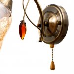 Бра 673153/1 E27 40Вт бронза 28х14х18,5 см