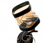 Бра 673157/1 E27 40Вт черный-золото 18х14х27 см