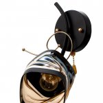 Бра 673157/1 E27 40Вт черный-золото 18х14х27 см