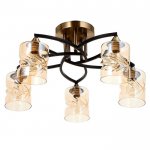 Люстра 673159/5 E27 40Вт бронза-черный 57,5х57,5х28 см