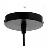 Светильник 669905/1 E27 40Вт черный 24х24х123 см