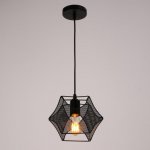 Светильник 669909/1 E27 40Вт черный 20х15х115 см