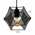 Светильник 669909/1 E27 40Вт черный 20х15х115 см