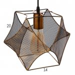 Светильник 669910/1 E27 40Вт золото 27х20х120 см