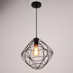 Светильник 669914/1 E27 40Вт черный 21х21х121 см