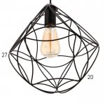 Светильник 669914/1 E27 40Вт черный 21х21х121 см