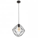 Светильник 669914/1 E27 40Вт черный 21х21х121 см