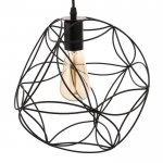 Светильник 669914/1 E27 40Вт черный 21х21х121 см