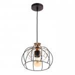 Светильник 669919/1 E27 40Вт черный-золото 25х25х116 см