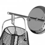 Бра 662401/1 40Вт E14 черный-хром 24х15х22 см