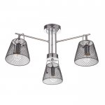 Люстра 662402/3 40Вт E14 черный-хром 63х63х30 см