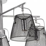 Люстра 662403/5 40Вт E14 черный-хром 63х63х30 см