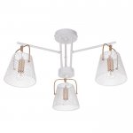 Люстра 662405/3 40Вт E14 белый-золото 63х63х30 см