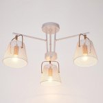 Люстра 662405/3 40Вт E14 белый-золото 63х63х30 см