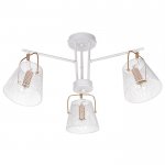 Люстра 662405/3 40Вт E14 белый-золото 63х63х30 см