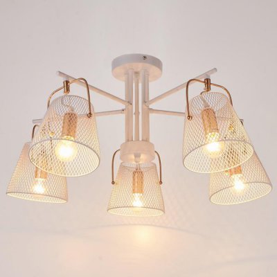 Люстра 662406/5 40Вт E14 белый-золото 63х63х30 см