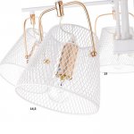 Люстра 662406/5 40Вт E14 белый-золото 63х63х30 см