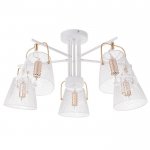 Люстра 662406/5 40Вт E14 белый-золото 63х63х30 см