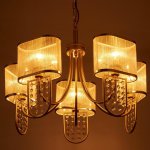 Люстра 662410/5 40Вт E14 золото 60х60х73 см