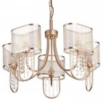 Люстра 662410/5 40Вт E14 золото 60х60х73 см