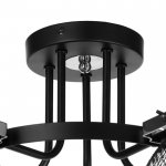 Люстра 662412/5 40Вт E14 черный 70х70х40 см