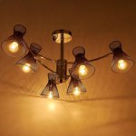 Люстра 662414/6 40Вт E14 черный 68х68х35 см