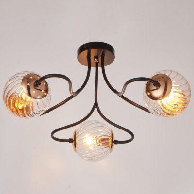 Люстра 662417/3 40Вт E14 черный-золото 60х60х28 см Люстра 662417/3 40Вт E14 черный-золото 60х60х28 см