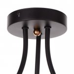 Люстра 662417/3 40Вт E14 черный-золото 60х60х28 см