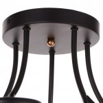 Люстра 662418/5 40Вт E14 черный-золото 66х66х28 см