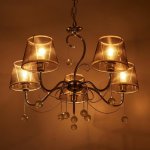 Люстра 662427/5 E14 40Вт хром 62х62х79 см