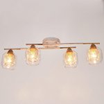 Люстра 662429/4 E14 40Вт белый-золото 72х16х20 см