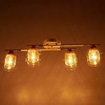 Люстра 662429/4 E14 40Вт белый-золото 72х16х20 см