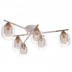 Люстра 662430/6 E14 40Вт белый-золото 72х72х20 см