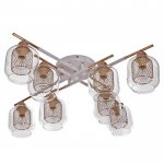 Люстра 662431/8 E14 40Вт белый-золото 72х72х20 см