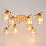 Люстра 662431/8 E14 40Вт белый-золото 72х72х20 см