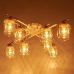 Люстра 662431/8 E14 40Вт белый-золото 72х72х20 см