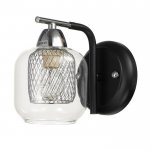 Бра 662432/1 E14 40Вт черный-хром 26х16х20 см