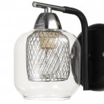 Бра 662432/1 E14 40Вт черный-хром 26х16х20 см