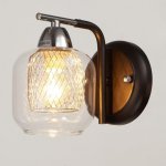 Бра 662432/1 E14 40Вт черный-хром 26х16х20 см