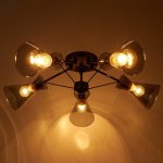 Люстра 662438/5 E14 40Вт черный хром  59х59х22 см