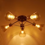 Люстра 662441/5 E14 40Вт бронза 59х59х22 см