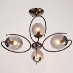 Люстра 662445/4 E14 40Вт черный хром  68х68х53 см