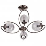 Люстра 662445/4 E14 40Вт черный хром  68х68х53 см