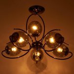 Люстра 662446/6 E14 40Вт черный хром  68х68х53 см