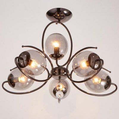 Люстра 662446/6 E14 40Вт черный хром  68х68х53 см