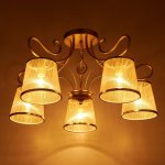 Люстра 662449/5 E14 40Вт золото 64х64х35 см