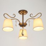 Люстра 662454/3 E14 40Вт бронза 64х64х41,5 см